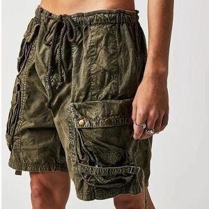 free people moon bay parachute cargo shorts size xsmall